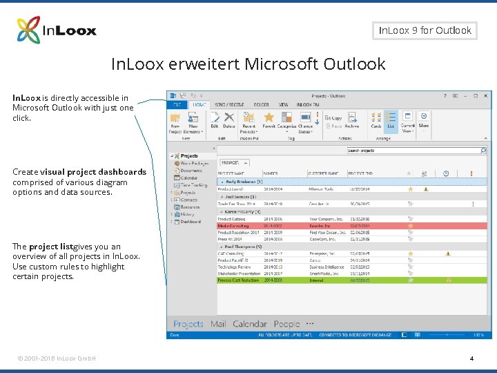 Seite 4 In. Loox 9 for Outlook In. Loox erweitert Microsoft Outlook In. Loox Seite 4 In. Loox 9 for Outlook In. Loox erweitert Microsoft Outlook In. Loox