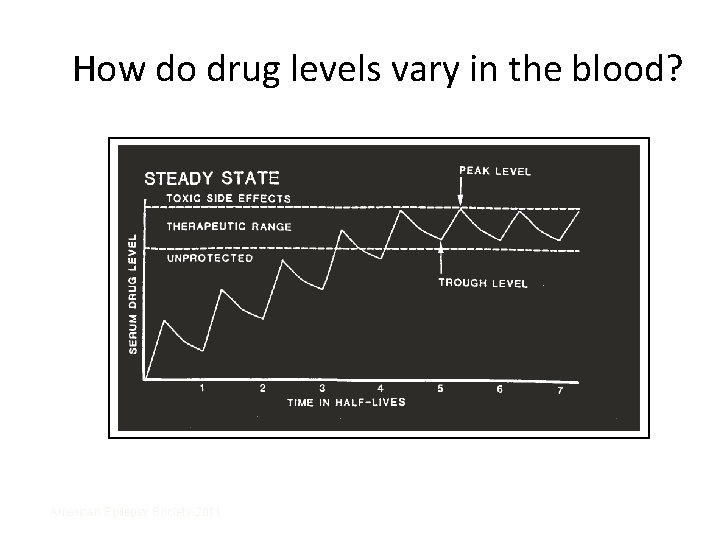 How do drug levels vary in the blood? American Epilepsy Society 2011 