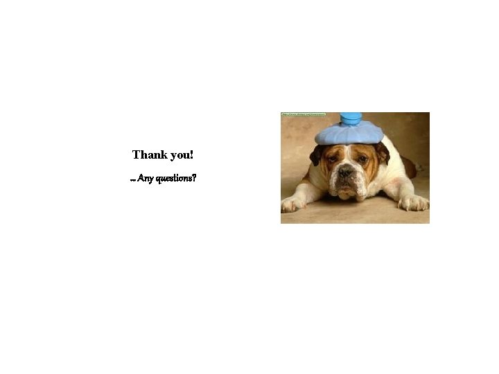 Thank you! … Any questions? 