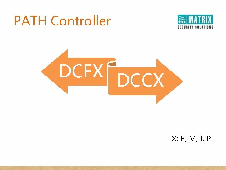 PATH Controller DCFX DCCX X: E, M, I, P 