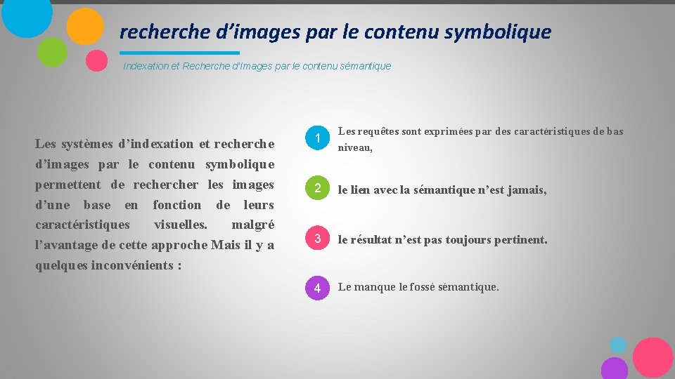 recherche d’images par le contenu symbolique Indexation et Recherche d’Images par le contenu sémantique