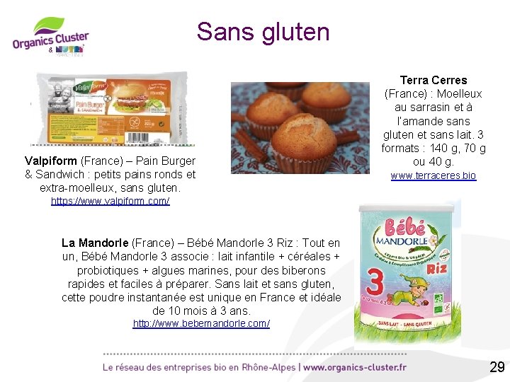 Sans gluten & Valpiform (France) – Pain Burger & Sandwich : petits pains ronds