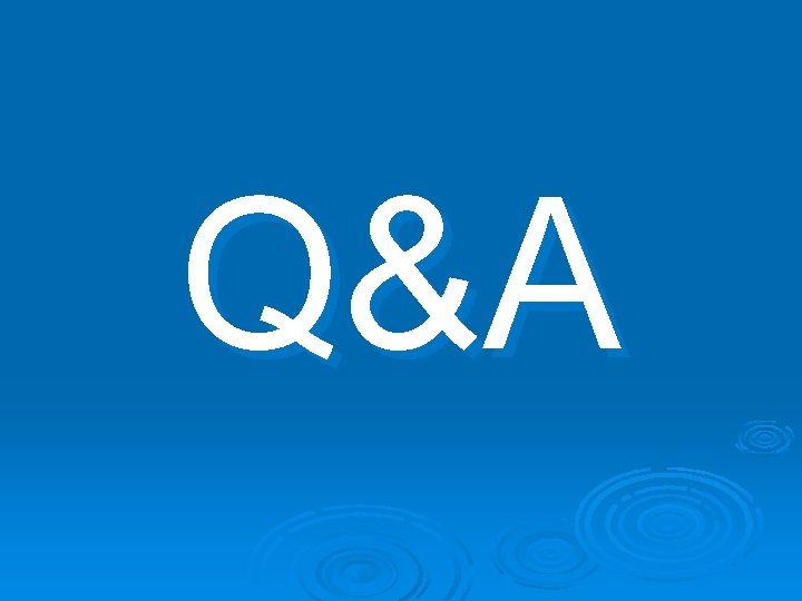 Q&A 