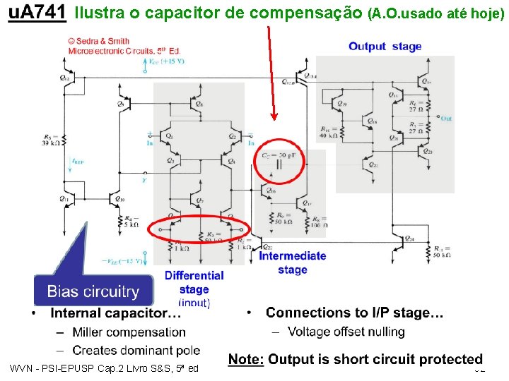 Ilustra o capacitor de compensação (A. O. usado até hoje) WVN - PSI-EPUSP Cap.