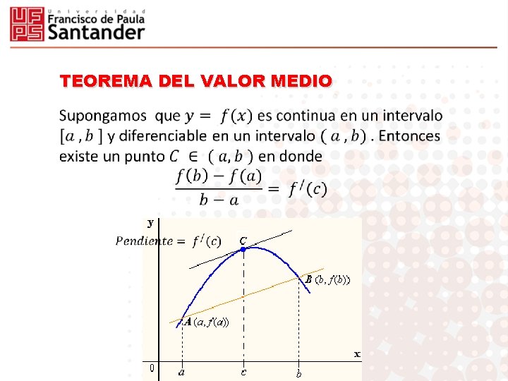 TEOREMA DEL VALOR MEDIO 