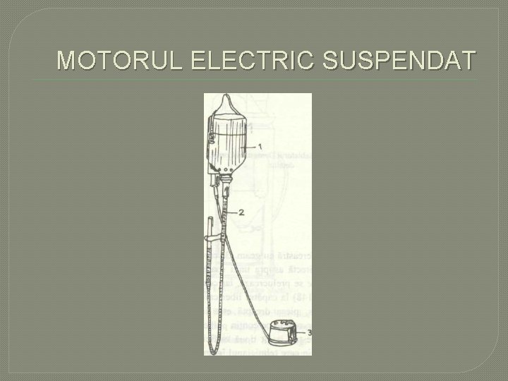 MOTORUL ELECTRIC SUSPENDAT MOTORUL ELECTRIC SUSPENDAT