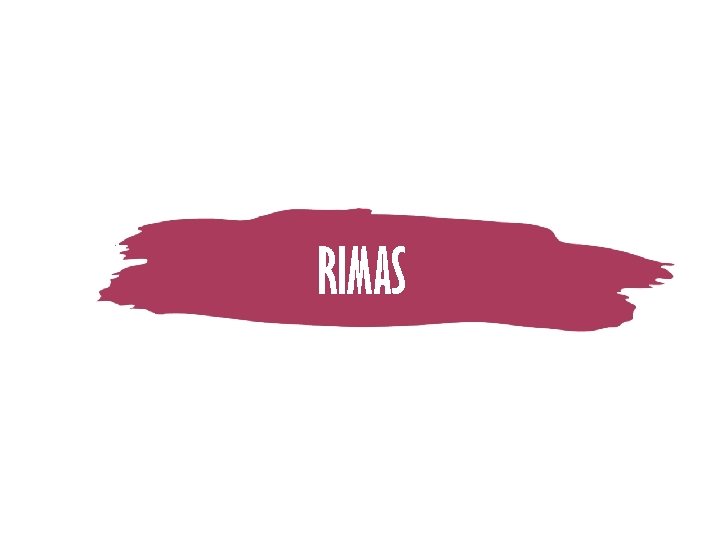 LECTURA RIMAS 