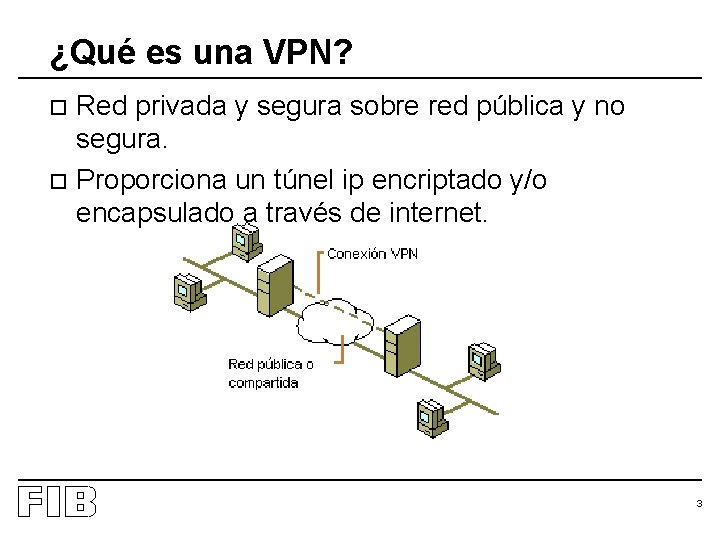 ¿Qué es una VPN? Red privada y segura sobre red pública y no segura.