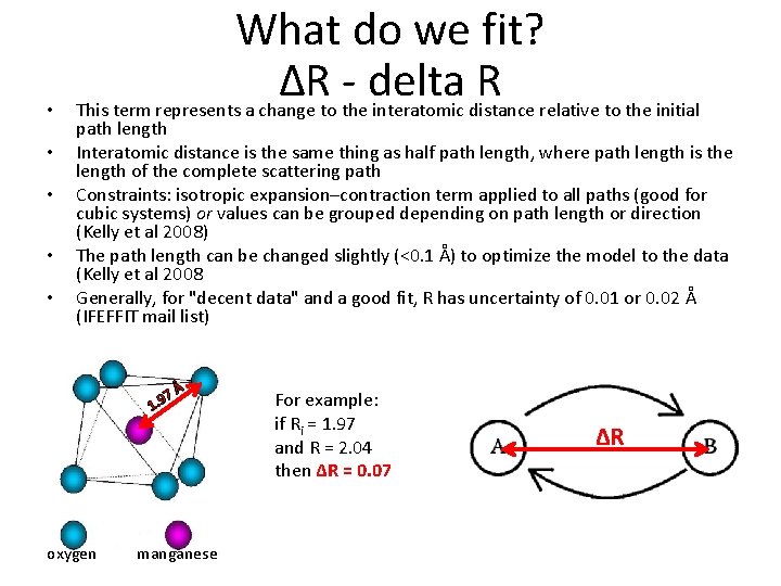  • • • What do we fit? ΔR - delta R This term