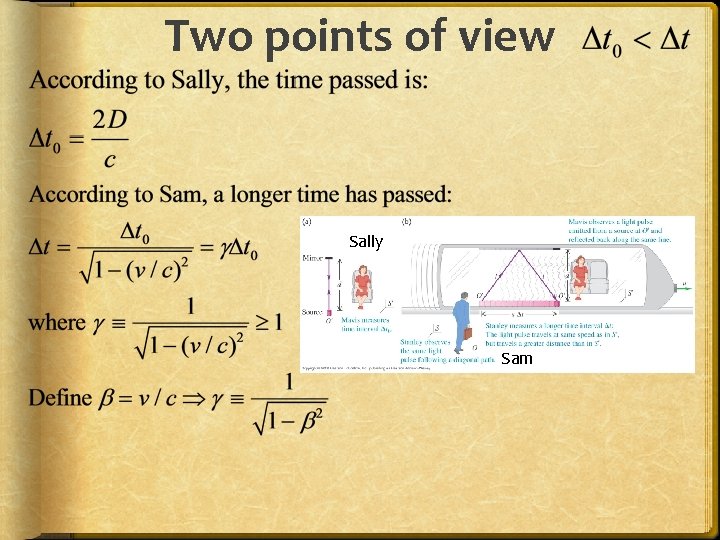 Two points of view Sally Sam 