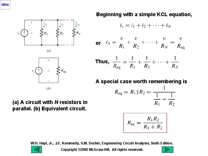 Beginning with a simple KCL equation, or Thus, A special case worth remembering is