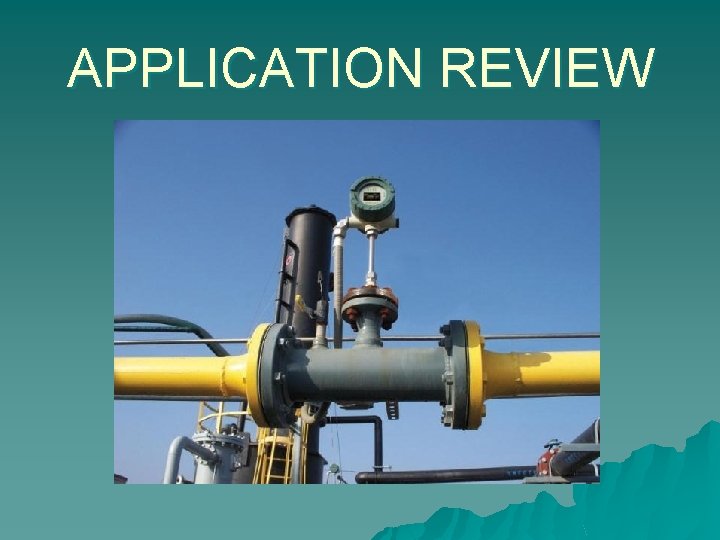 APPLICATION REVIEW 