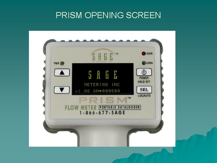 PRISM OPENING SCREEN 