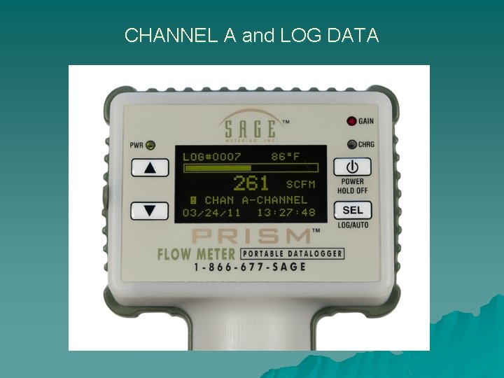 CHANNEL A and LOG DATA 