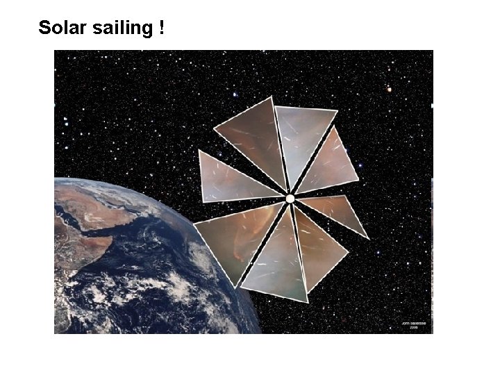 Solar sailing ! 
