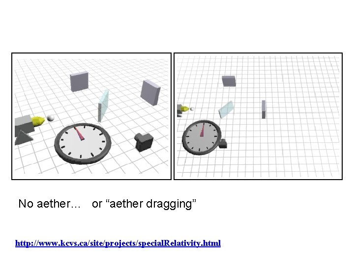 No aether… or “aether dragging” http: //www. kcvs. ca/site/projects/special. Relativity. html 