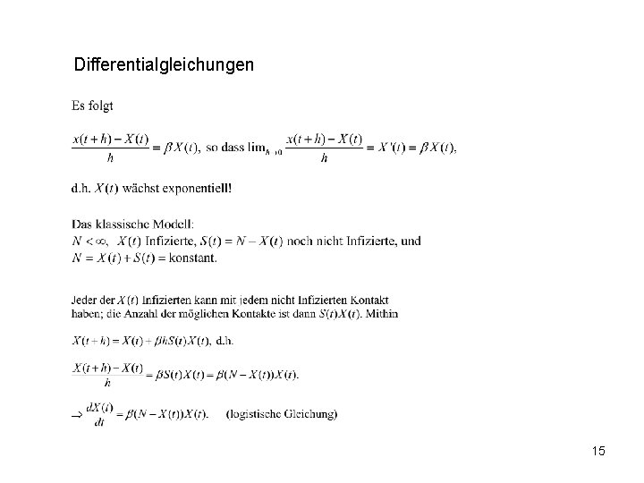 Differentialgleichungen 15 