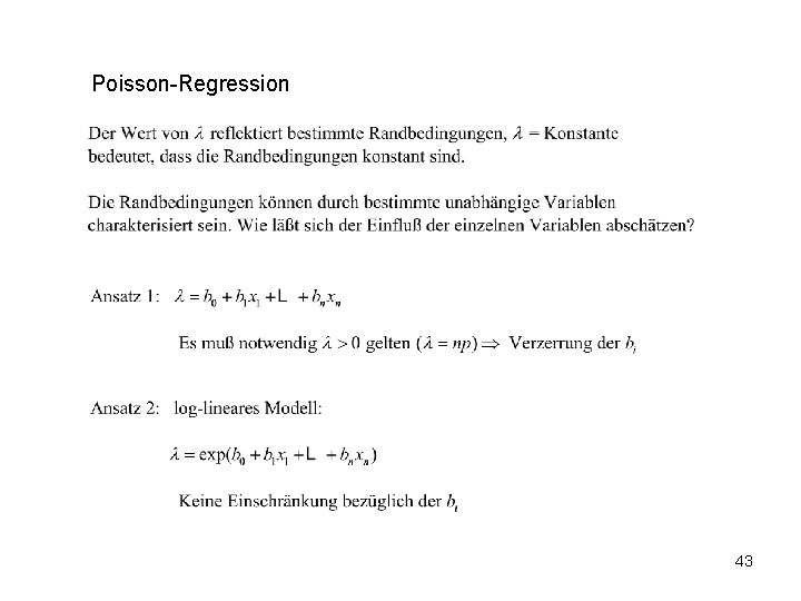 Poisson-Regression 43 