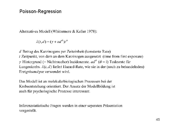 Poisson-Regression 45 