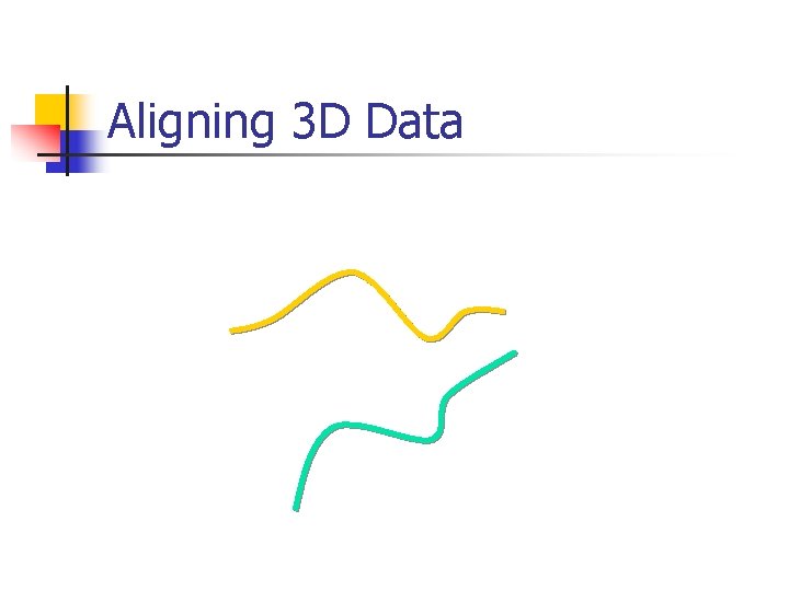 Aligning 3 D Data 