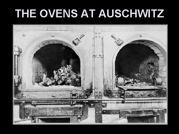 THE OVENS AT AUSCHWITZ 