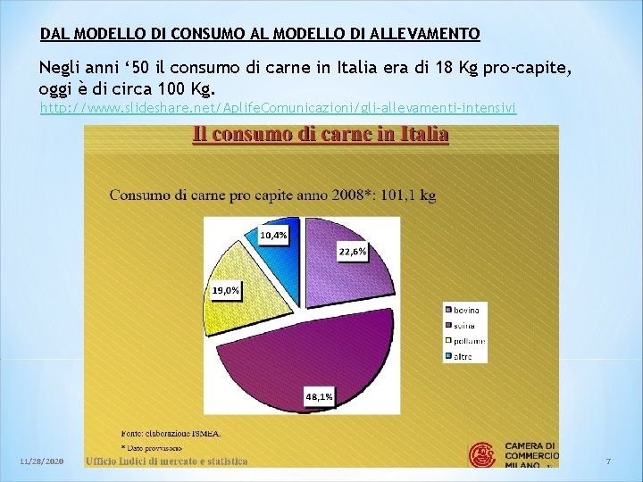 DAL MODELLO DI CONSUMO AL MODELLO DI ALLEVAMENTO Negli anni ‘ 50 il consumo DAL MODELLO DI CONSUMO AL MODELLO DI ALLEVAMENTO Negli anni ‘ 50 il consumo
