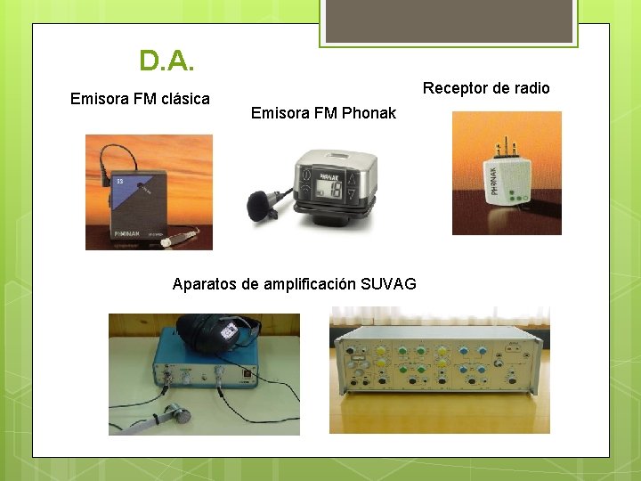 D. A. Emisora FM clásica Receptor de radio Emisora FM Phonak Aparatos de amplificación