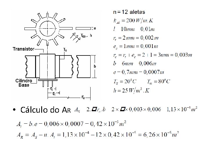  • Cálculo do AR 