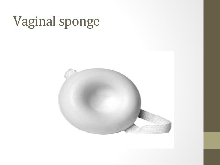Vaginal sponge 