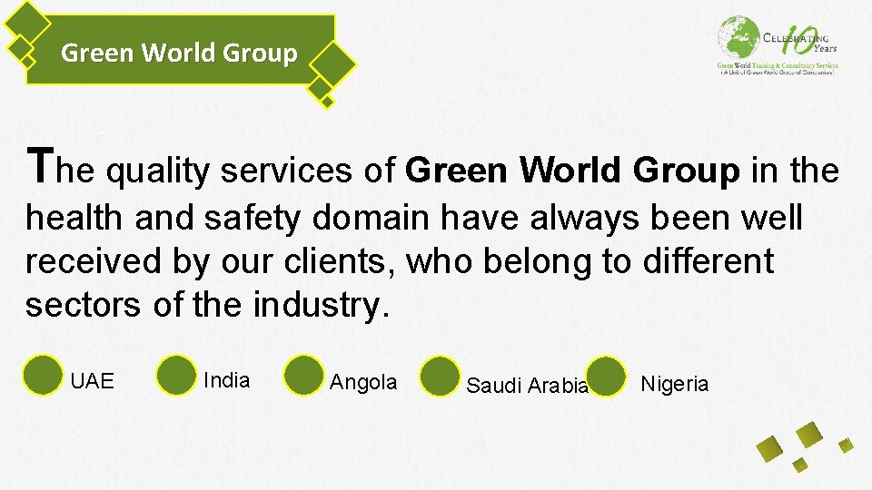 Green World Group The quality services of Green World Group in the health and