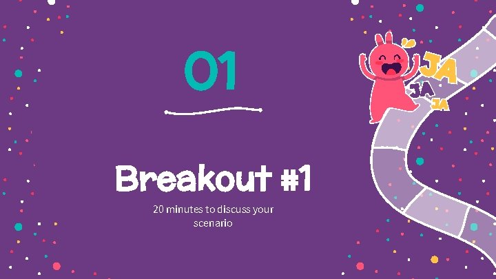 01 Breakout #1 20 minutes to discuss your scenario 