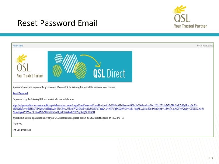 Reset Password Email 13 