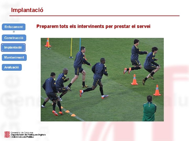 Implantació Preparem tots els intervinents per prestar el servei 