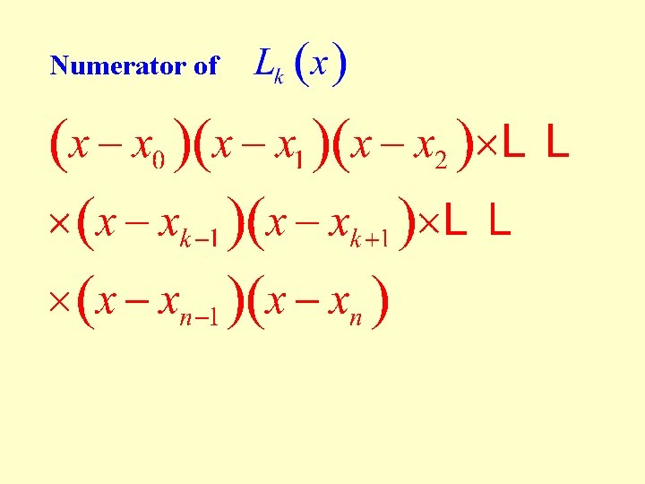 Numerator of 