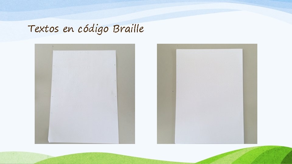 Textos en código Braille 