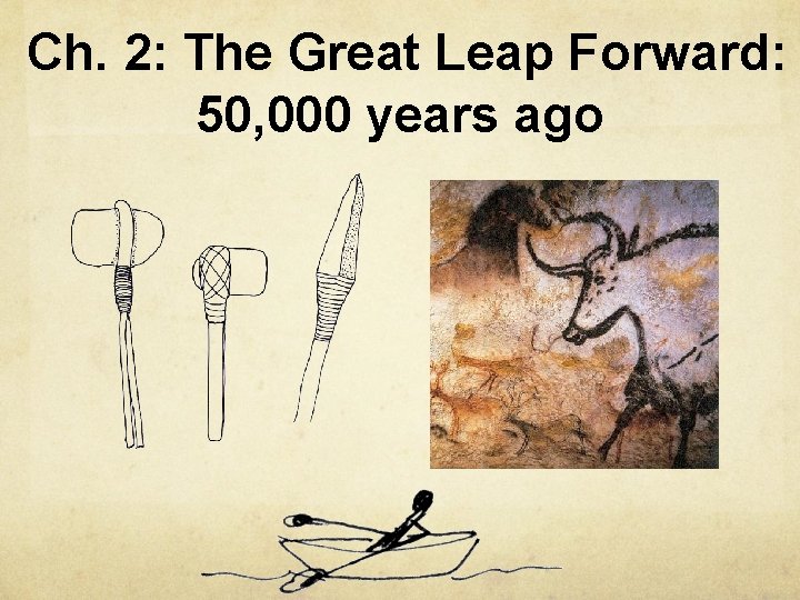 Ch. 2: The Great Leap Forward: 50, 000 years ago 