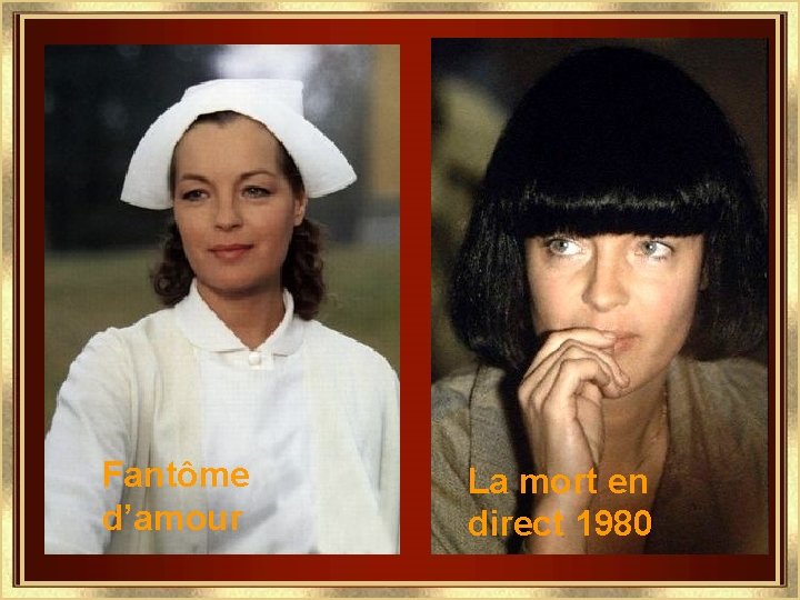 1980 Fantôme d’amour La mort en direct 1980 