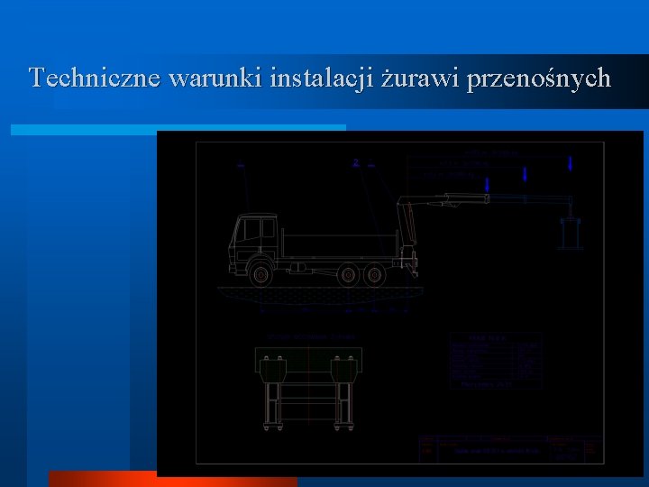 Techniczne warunki instalacji żurawi przenośnych 