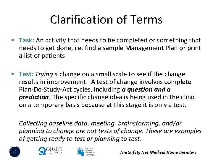 Clarification of Terms § Task: An activity that needs to be completed or something