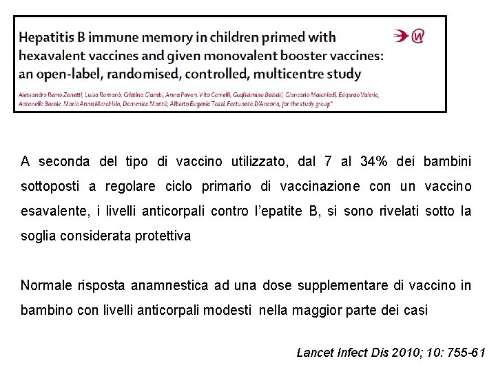 A seconda del tipo di vaccino utilizzato, dal 7 al 34% dei bambini sottoposti