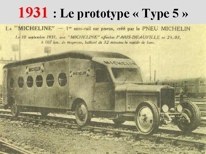 1931 : Le prototype « Type 5 » 