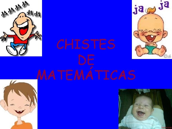 CHISTES DE MATEMÁTICAS 