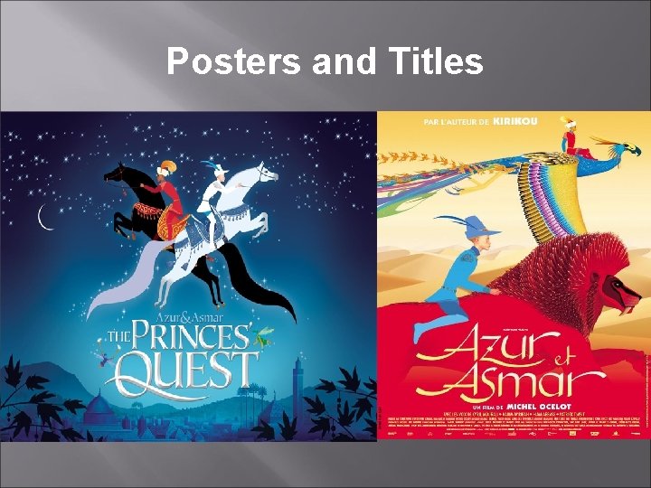 Posters and Titles 