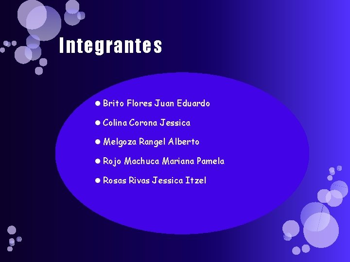 Integrantes Brito Flores Juan Eduardo Colina Corona Jessica Melgoza Rangel Alberto Rojo Machuca Mariana