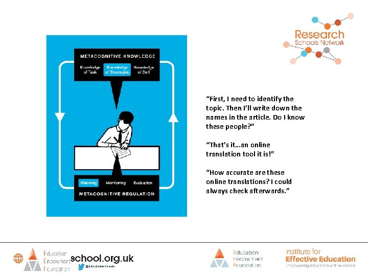 “First, I need to identify the topic. Then I’ll write down the names in
