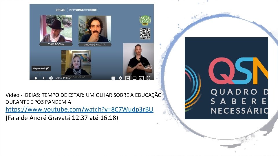 Vídeo - IDEIAS: TEMPO DE ESTAR: UM OLHAR SOBRE A EDUCAÇÃO DURANTE E PÓS