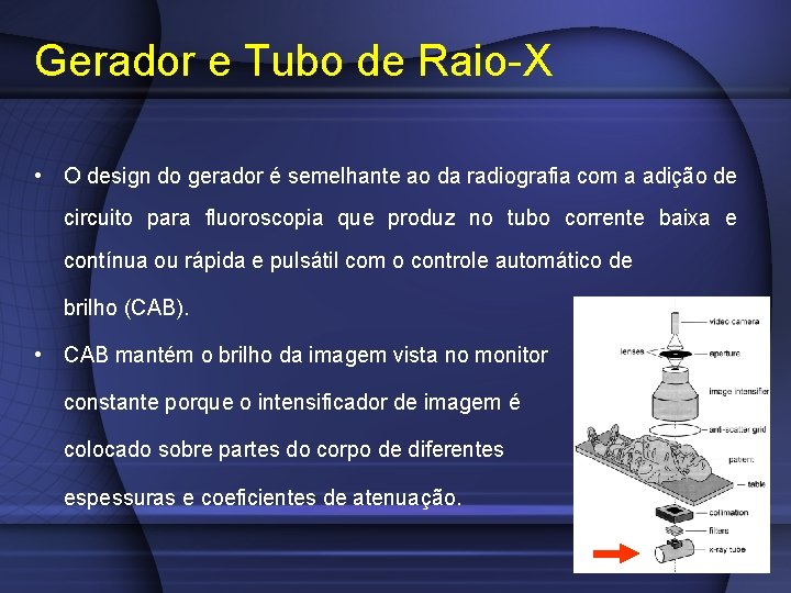Gerador e Tubo de Raio-X • O design do gerador é semelhante ao da