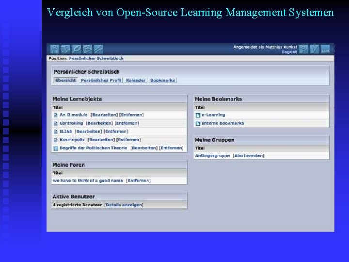Vergleich von Open-Source Learning Management Systemen 