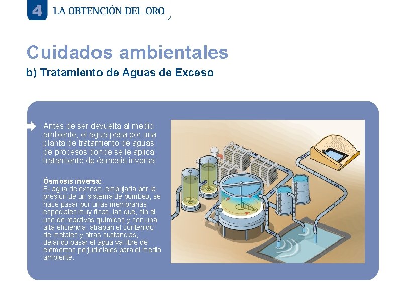 Cuidados ambientales b) Tratamiento de Aguas de Exceso Antes de ser devuelta al medio Cuidados ambientales b) Tratamiento de Aguas de Exceso Antes de ser devuelta al medio