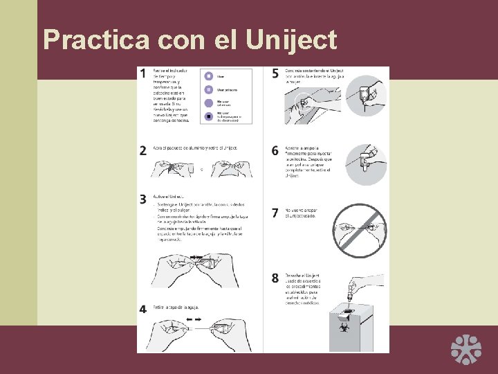 Practica con el Uniject 